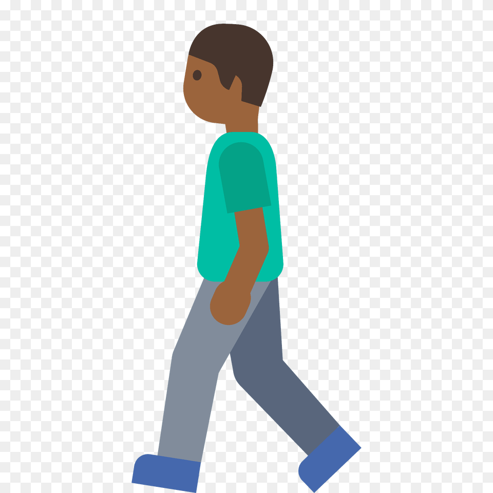 Man Walking Emoji Clipart, Clothing, Pants, Person, Long Sleeve Png Image