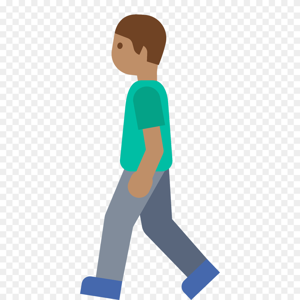 Man Walking Emoji Clipart, Clothing, Pants, Person, Long Sleeve Free Png Download