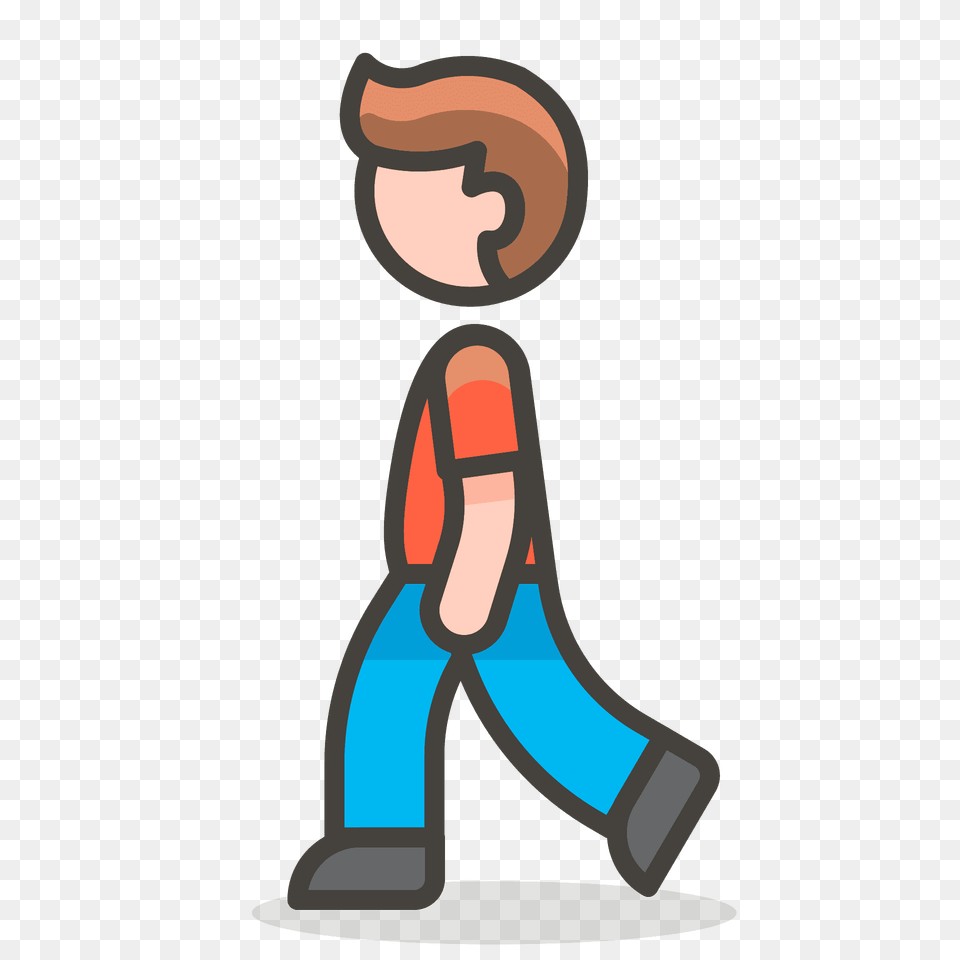 Man Walking Emoji Clipart, Cleaning, Person, Kneeling Png Image