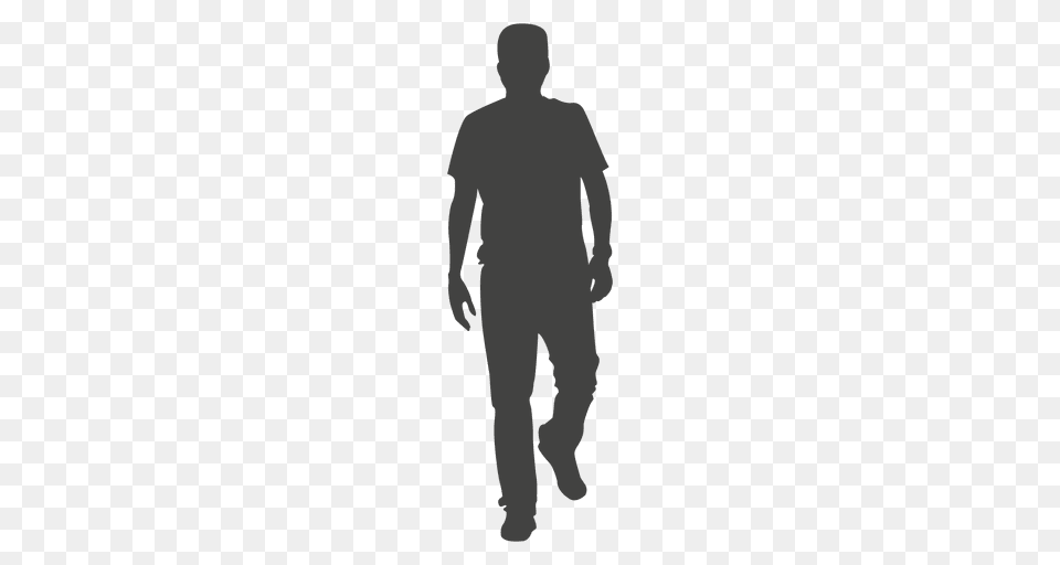 Man Walking Front Silhouette, Adult, Male, Person, Head Png