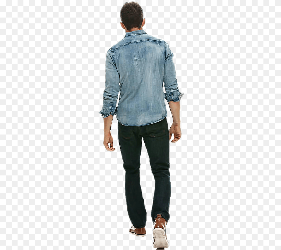 Man Walking Pocket, Shirt, Pants, Sleeve, Long Sleeve Png Image
