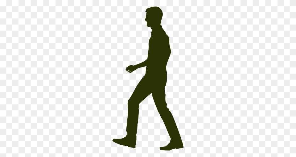 Man Walking Silhouette, Person, Clothing, Pants, Head Free Transparent Png