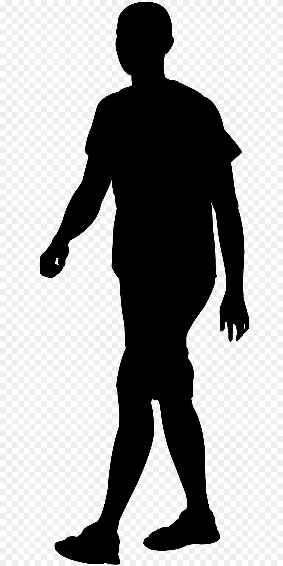 Man Walking Silhouette, Person, Male, Adult, Coat Free Png Download
