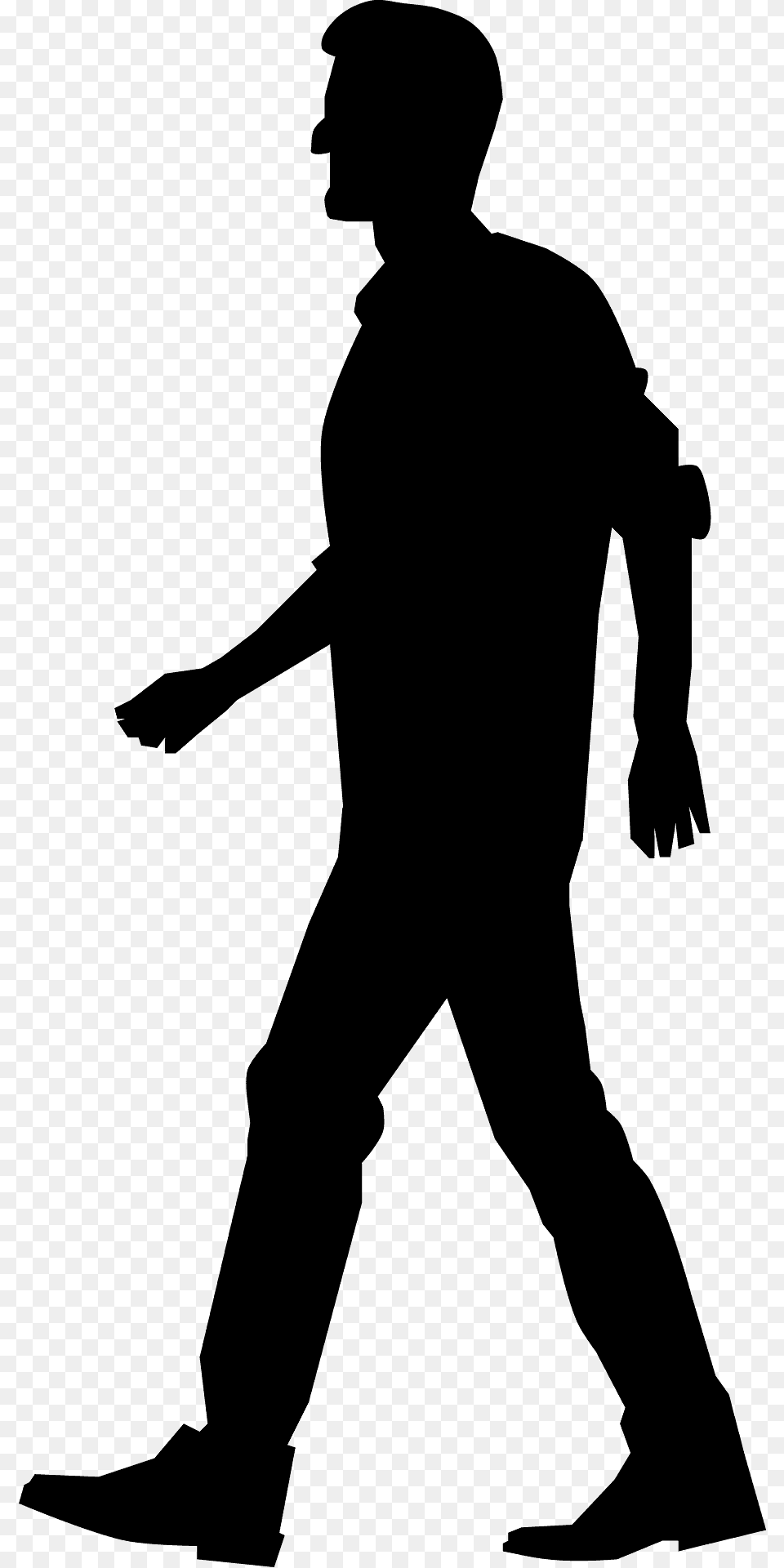 Man Walking Silhouette, Adult, Male, Person, Clothing Free Png Download