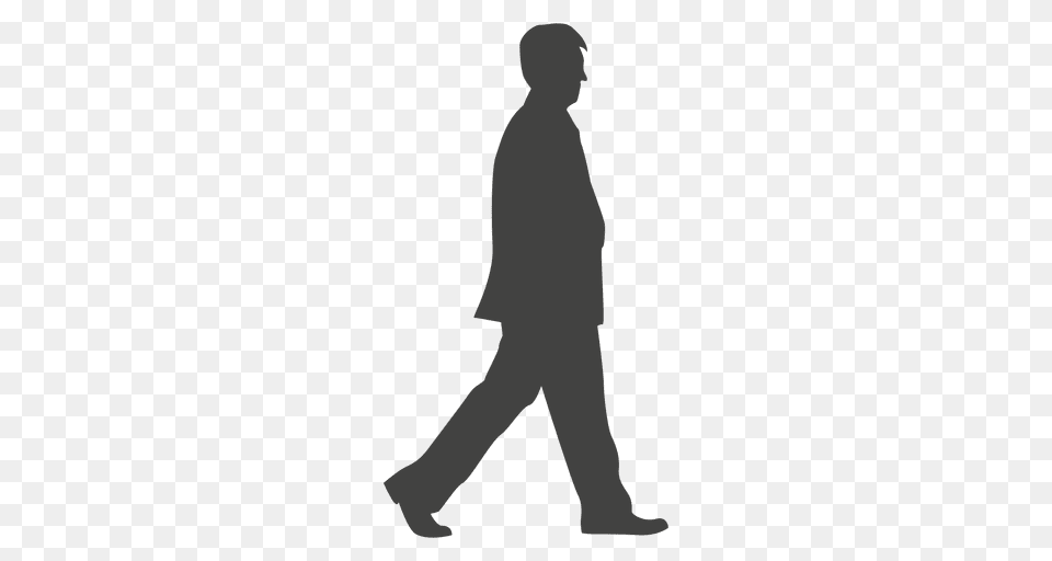 Man Walking Silhouette, Person, Male, Adult, Coat Free Transparent Png