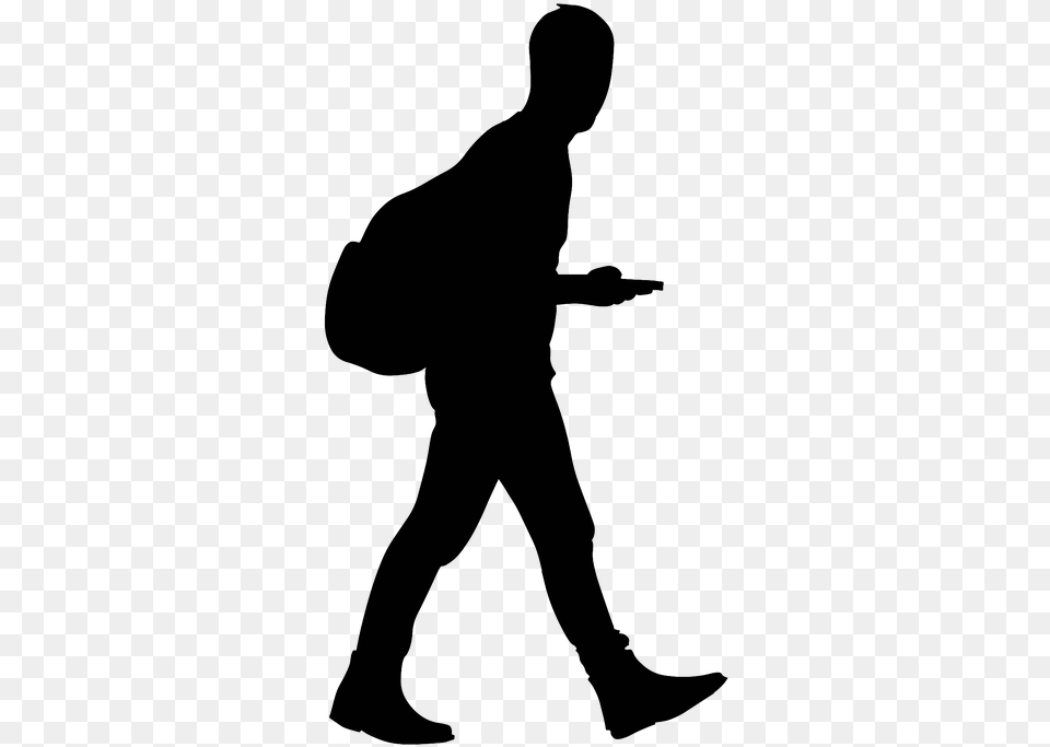 Man Walking Silhouette Bag People Walking Silhouette, Martial Arts, Person, Sport Png