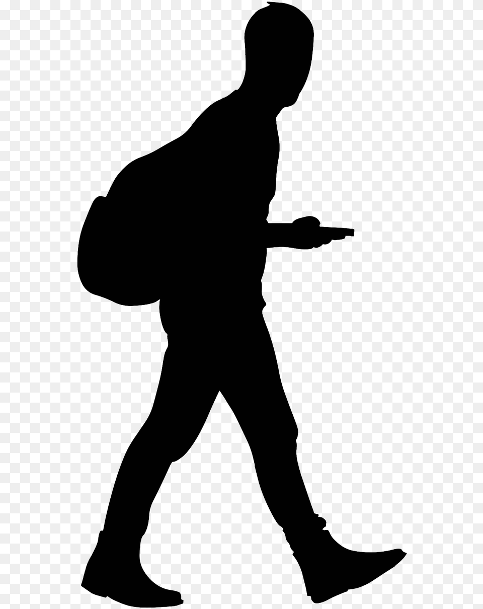 Man Walking Silhouette Silhouette, Martial Arts, Person, Sport, Bow Free Transparent Png