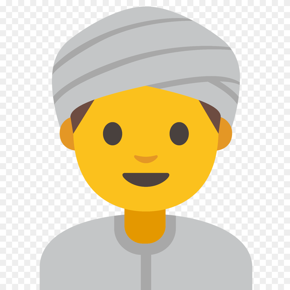 Man Wearing Turban Emoji Clipart, Cap, Clothing, Hat, Bathing Cap Free Png Download