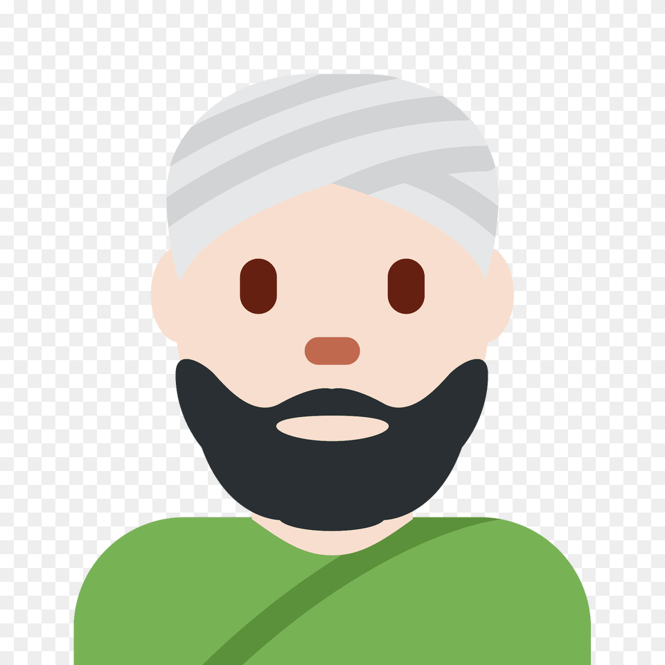 Man Wearing Turban Emoji Clipart, Cap, Clothing, Hat, Face Free Png Download