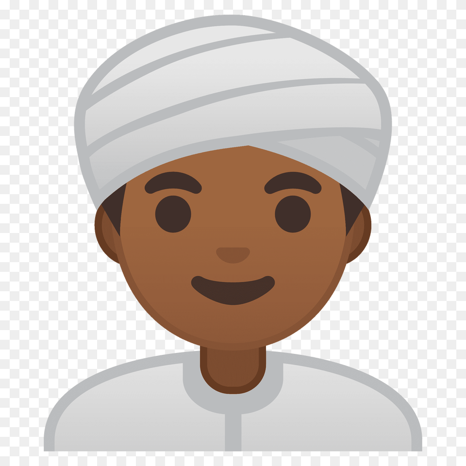 Man Wearing Turban Emoji Clipart, Hat, Cap, Clothing, Bathing Cap Free Png Download