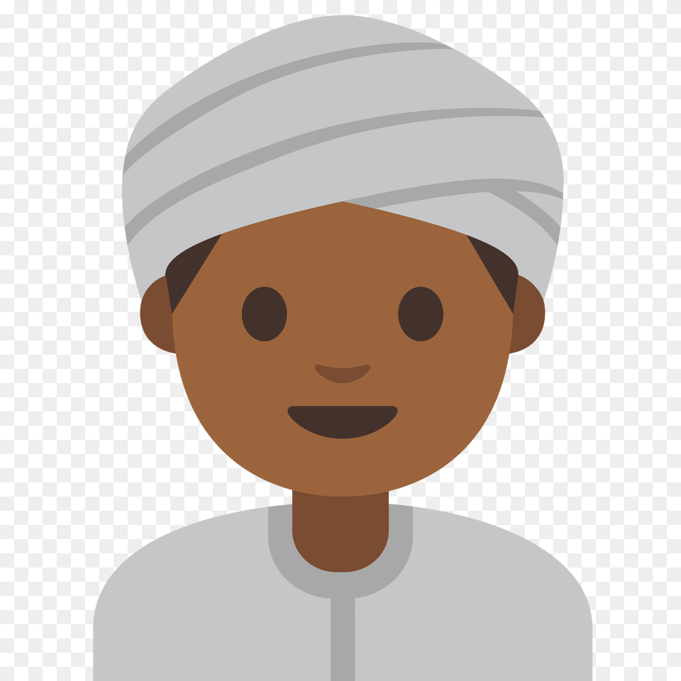 Man Wearing Turban Emoji Clipart, Cap, Clothing, Hat, Baby Free Png Download