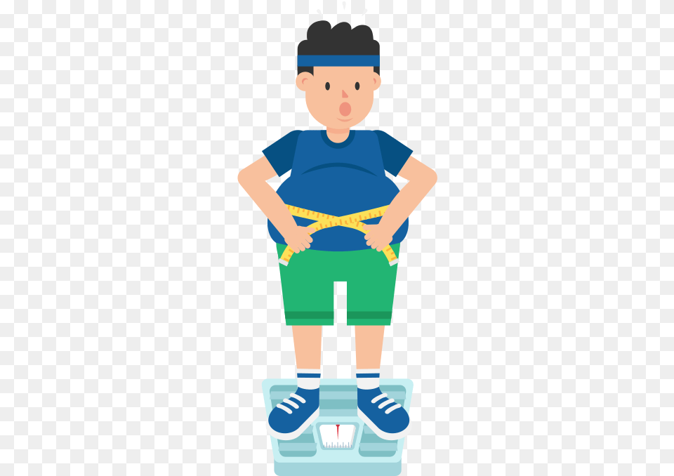 Man Weight Scale Cartoon Image Of Weighing Scale, Clothing, Shorts, Boy, Child Free Transparent Png