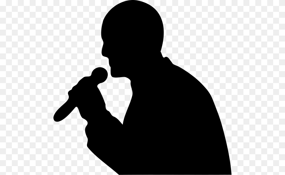 Man With A Microphone Clip Arts For Web, Gray Free Png Download