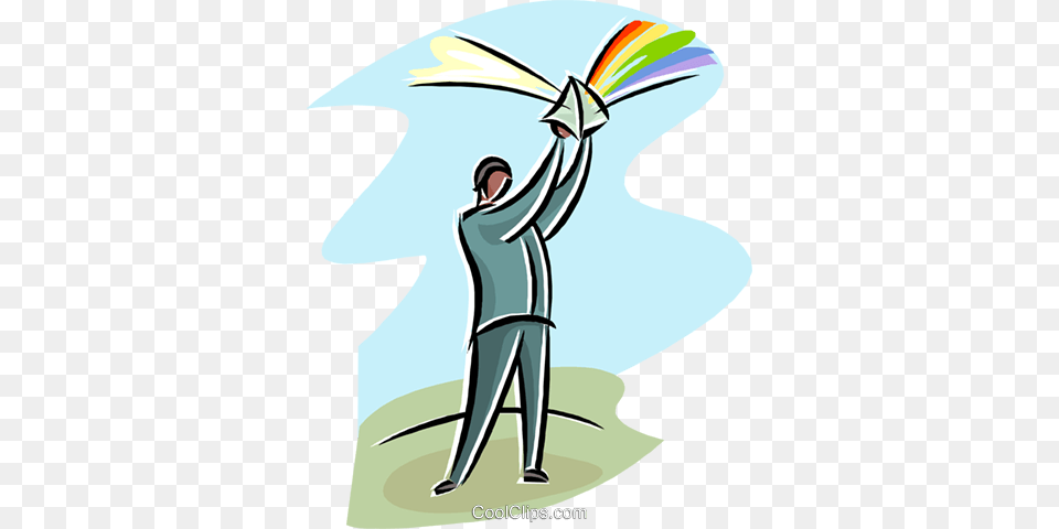 Man With A Prism Reflecting Light Royalty Vector Clip Art, Graphics, Person, Photography Png Image