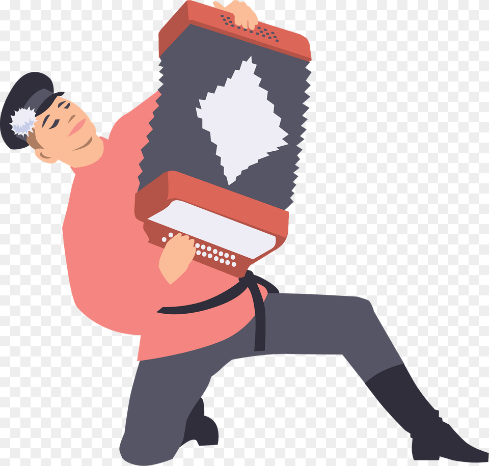 Man With Accordion Clipart, Person, Face, Head Png Image