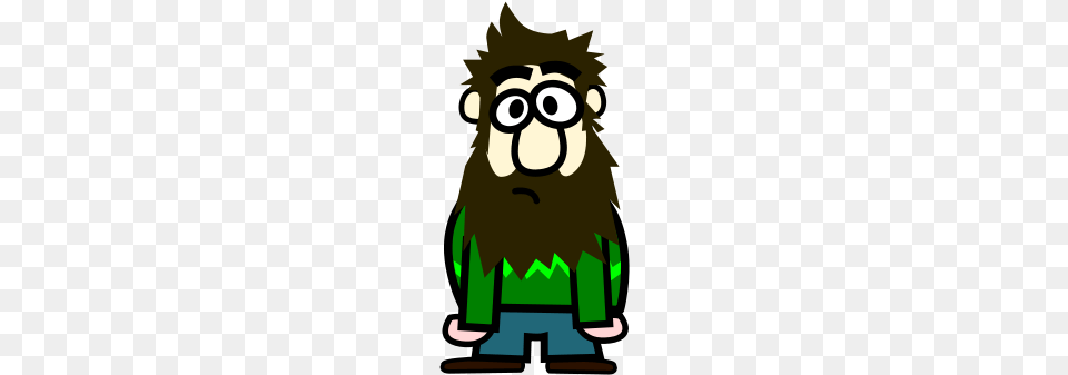 Man With Beard Cartoon Clip Art At Clker Fat Man With Beard Cartoon, Person, Animal, Mammal, Wildlife Free Png