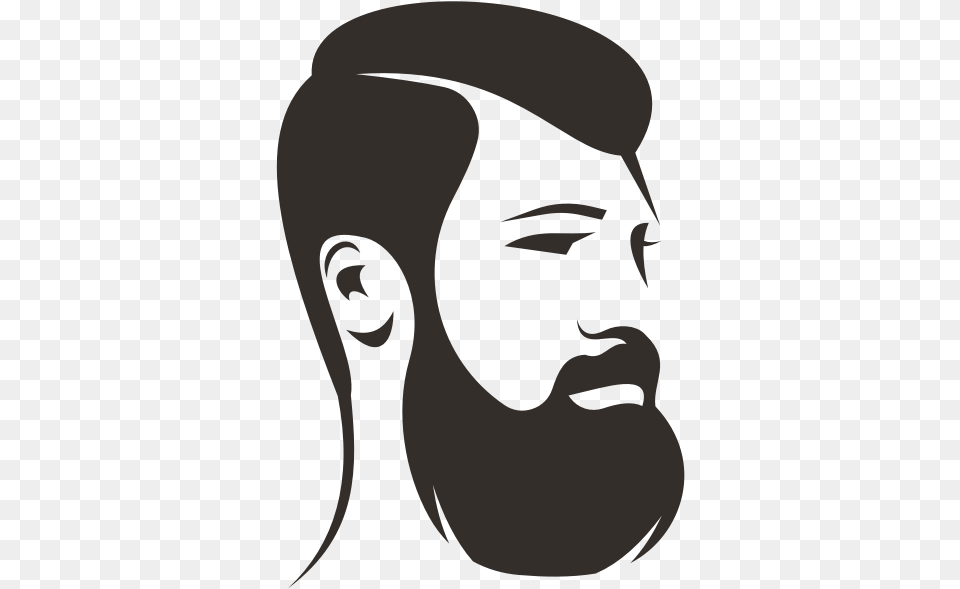 Man With Beard Silhouette Clip Art Beard Silhouette Long Hairs, Face, Head, Person, Photography Png