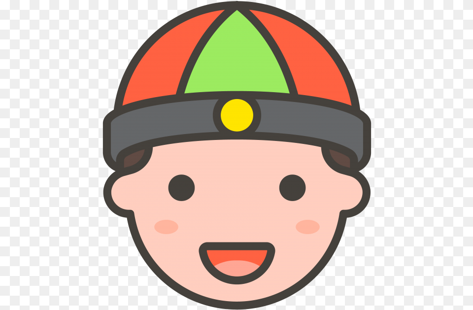 Man With Chinese Cap Emoji Artist Icon, Clothing, Hardhat, Helmet, Crash Helmet Free Png