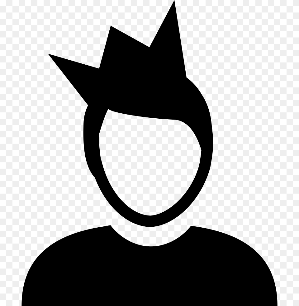 Man With Crown Icon, Stencil, Symbol, Clothing, Hat Free Png Download