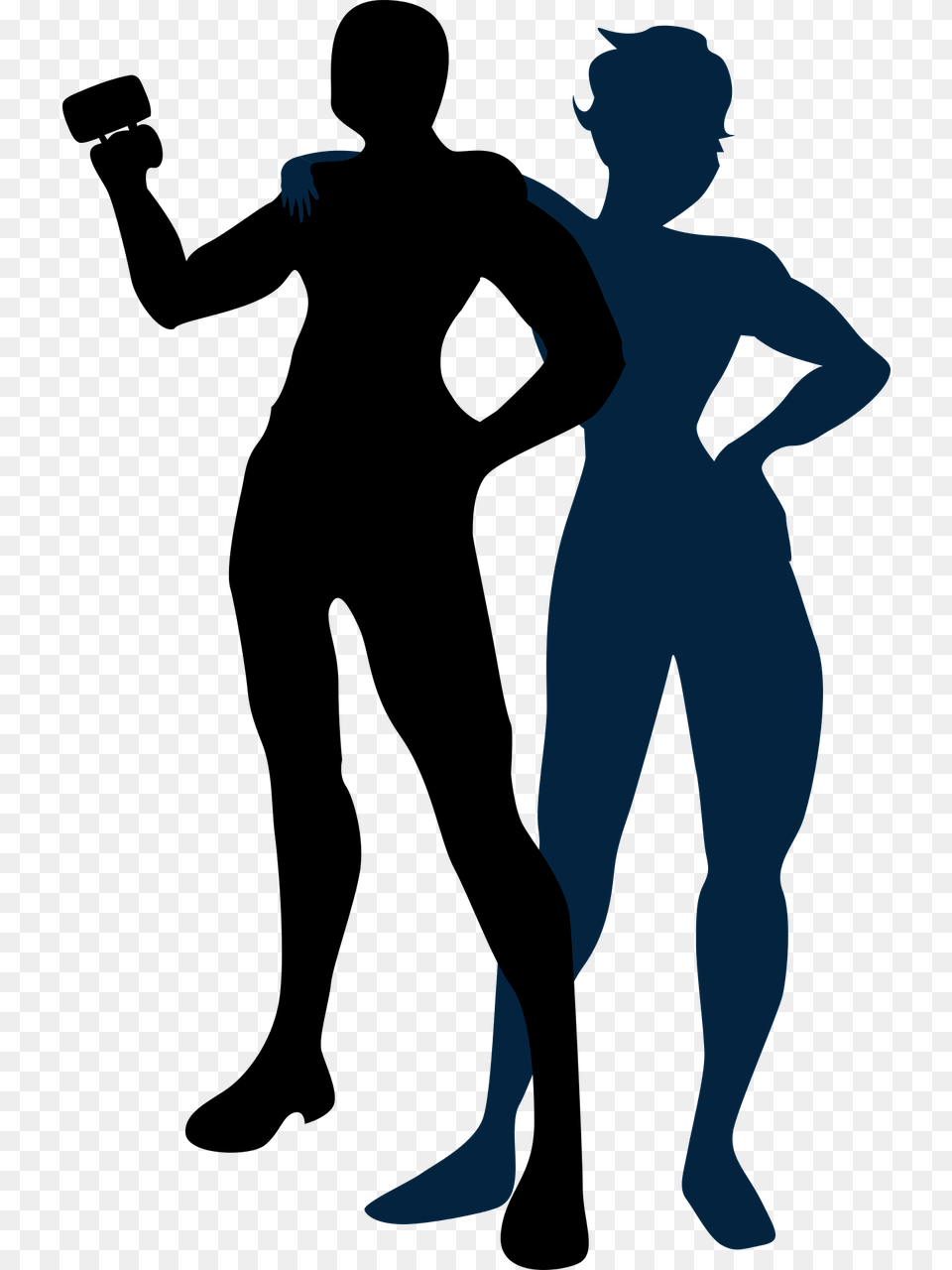 Man With Cup Silhouette Man And Woman Silhouette Couple, Adult, Dancing, Leisure Activities, Male Png Image