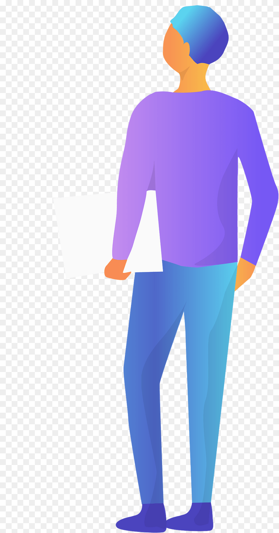 Man With Documents Clipart, Adult, Male, Person, Pants Png Image