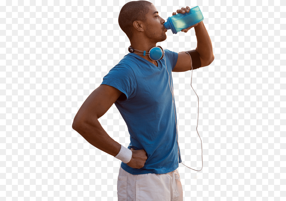 Man With Drink Black Person Drinking Water, Bottle, Shaker, Adult, Male Png