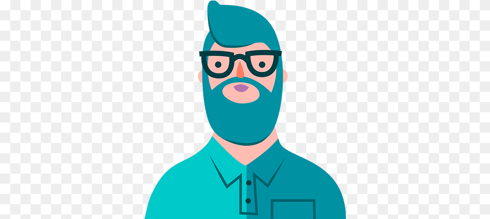 Man With Glasses Cartoon, Male, Adult, Face, Portrait Png