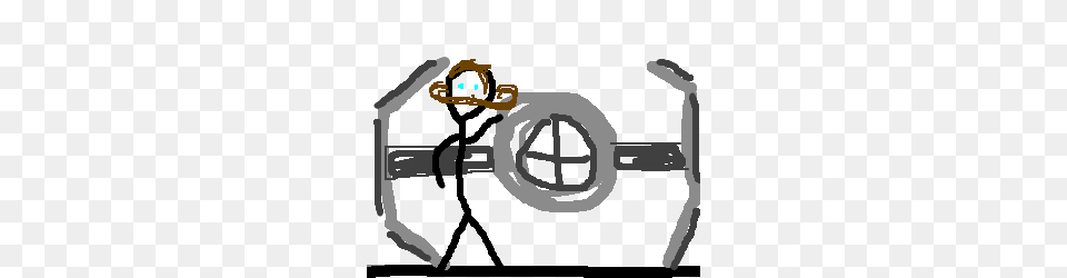 Man With Great Stache Poses With Tie Fighter Drawing, Ammunition, Grenade, Weapon Free Transparent Png