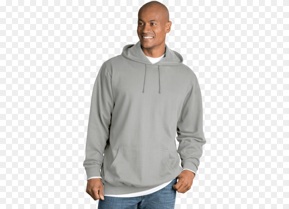 Man With Grey Hoodie, Clothing, Knitwear, Sweater, Sweatshirt Free Transparent Png