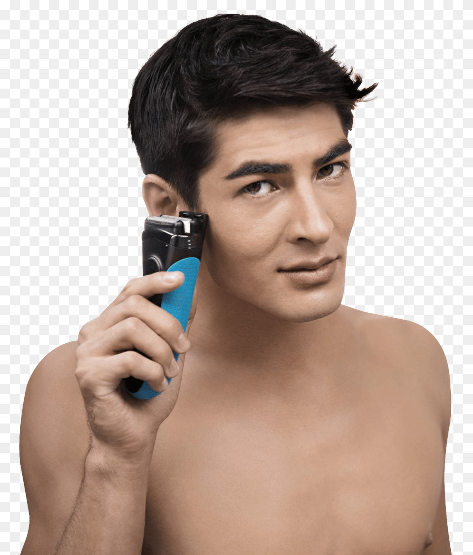 Man With Hair Trimmer, Photography, Person, Portrait, Head Png
