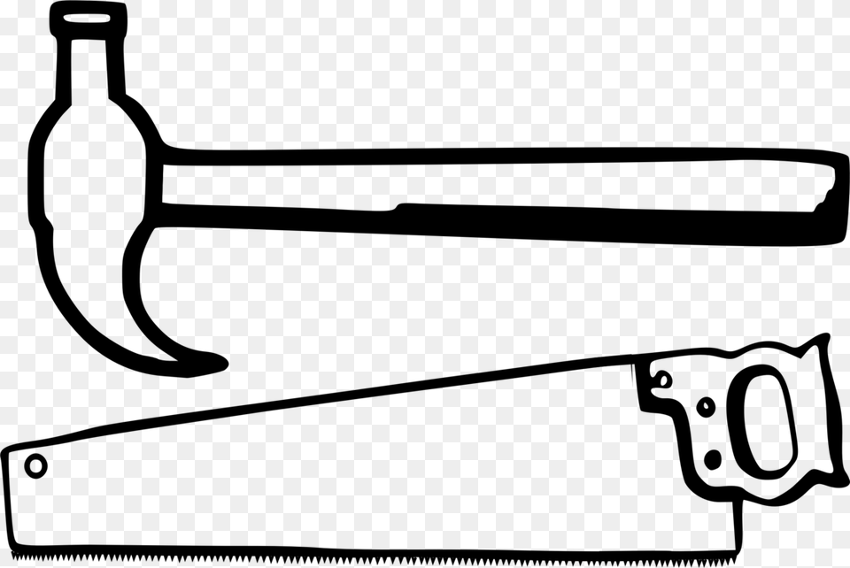 Man With Hammer Clipart, Gray Free Transparent Png