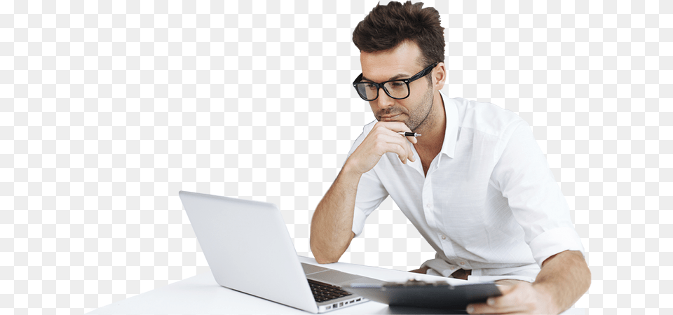 Man With Laptop, Computer, Electronics, Pc, Person Free Transparent Png