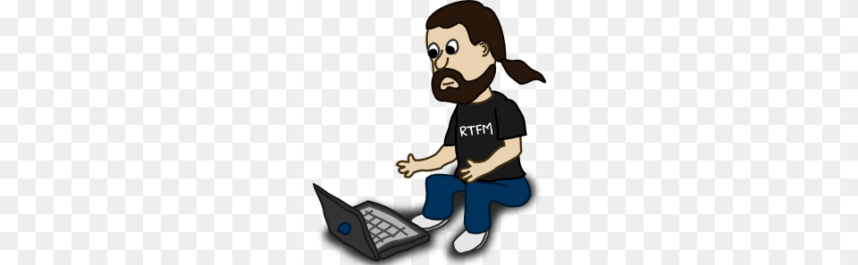 Man With Laptop Clip Art, Computer, Electronics, Pc, Baby Free Png