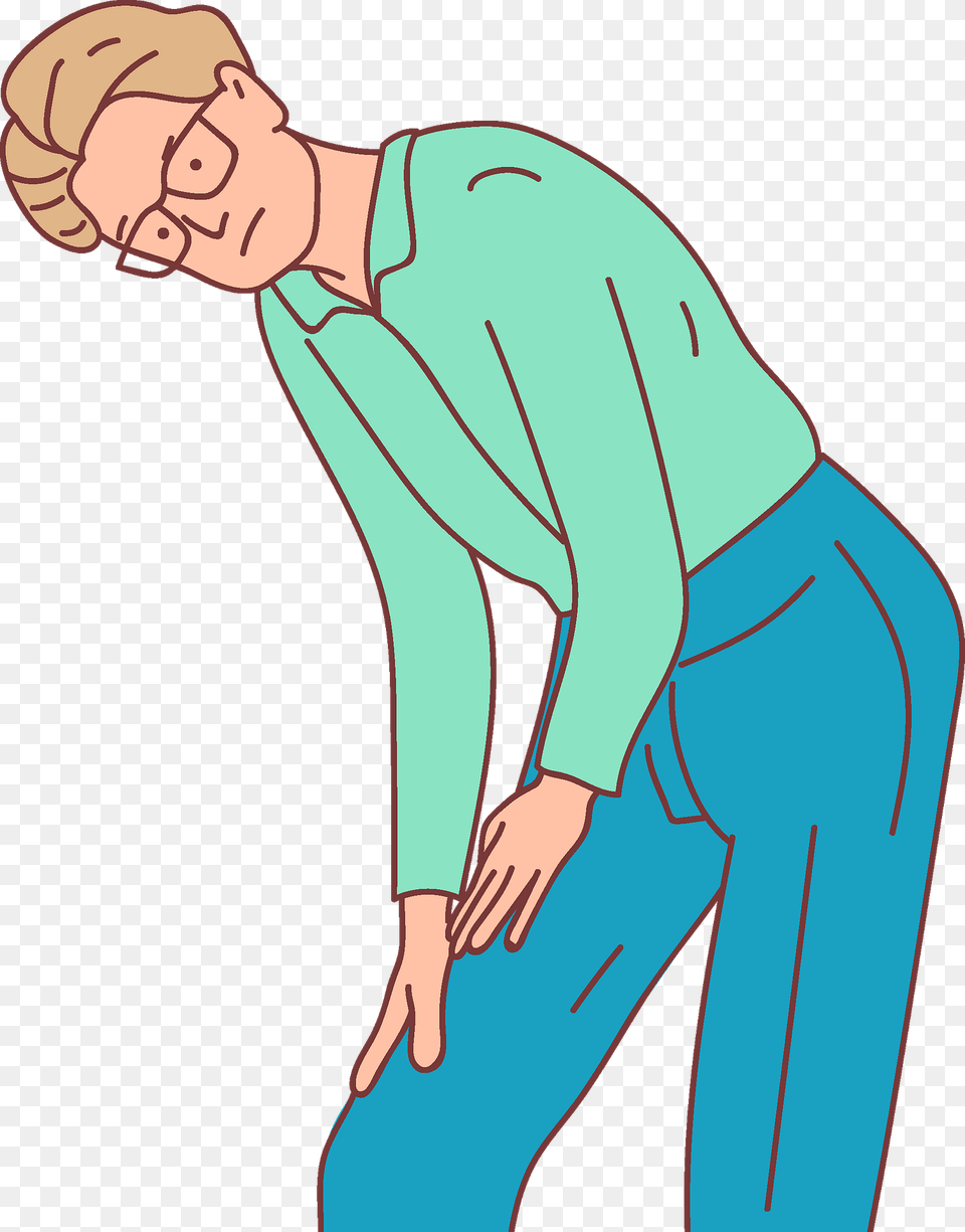 Man With Leg Pain Clipart, Clothing, Pants, Adult, Person Free Transparent Png
