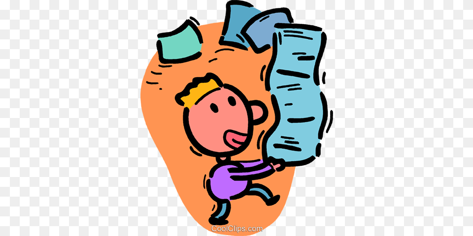 Man With Lots Of Paperwork Royalty Vector Clip Art, Baby, Person, Body Part, Hand Free Transparent Png
