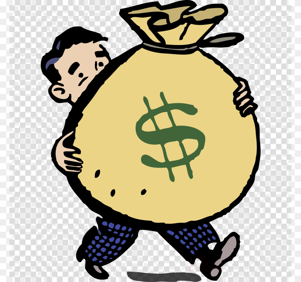 Man With Money Bag, Baby, Person, Face, Head Free Png Download