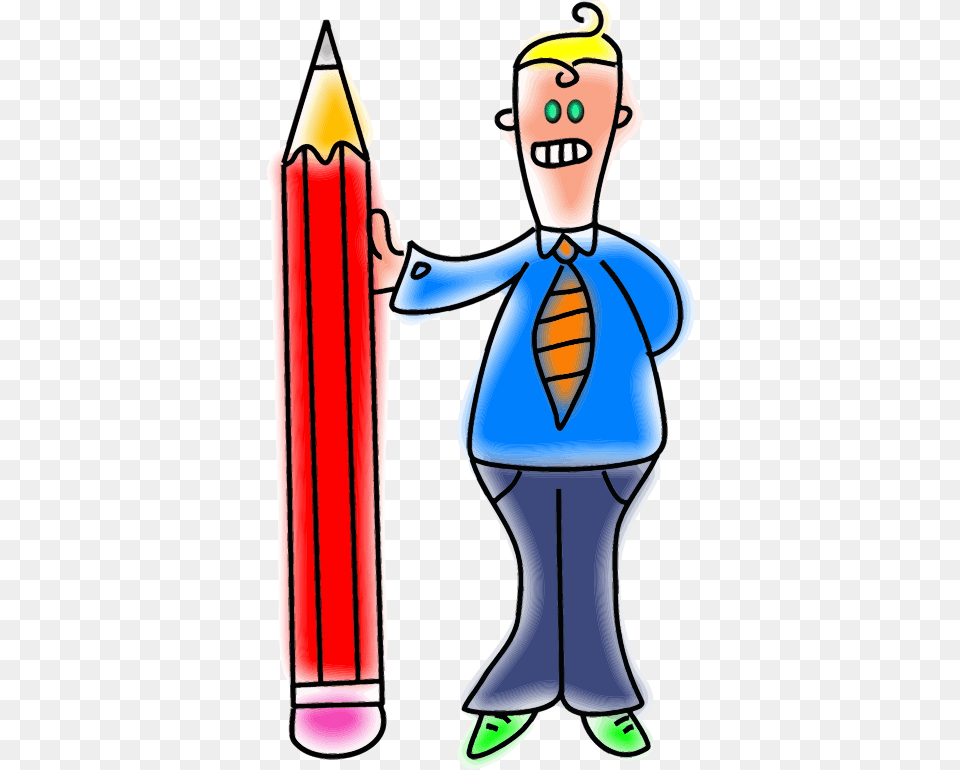 Man With Pencil Clipart, Baby, Person, Face, Head Free Png