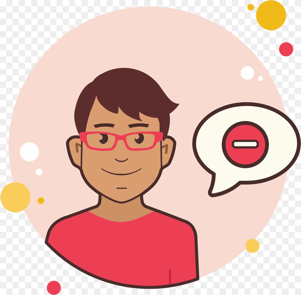 Man With Red Glasses Stop Sign Icon Girl Have Question, Photography, Face, Head, Person Free Transparent Png
