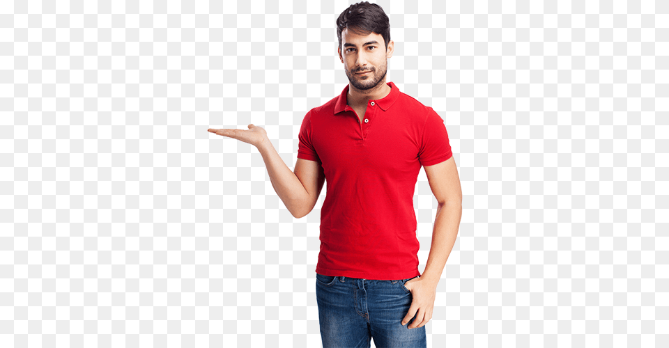 Man With T Shirt, T-shirt, Clothing, Sleeve, Person Free Png Download