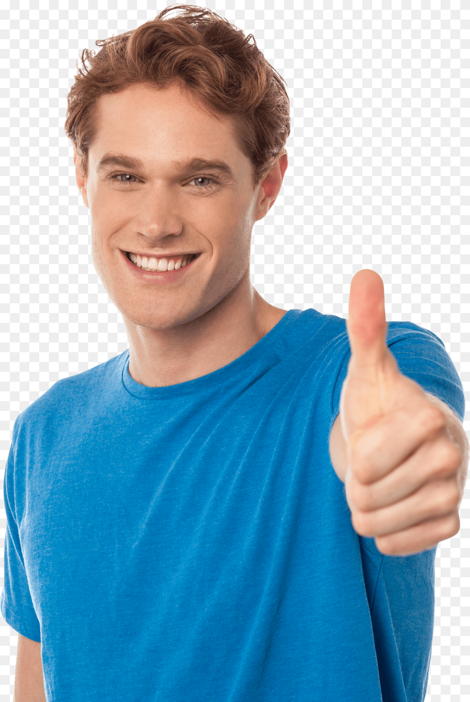 Man With Thumbs Up Free Png Download