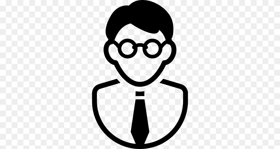 Man With Tie Profile Icon, Gray Png Image