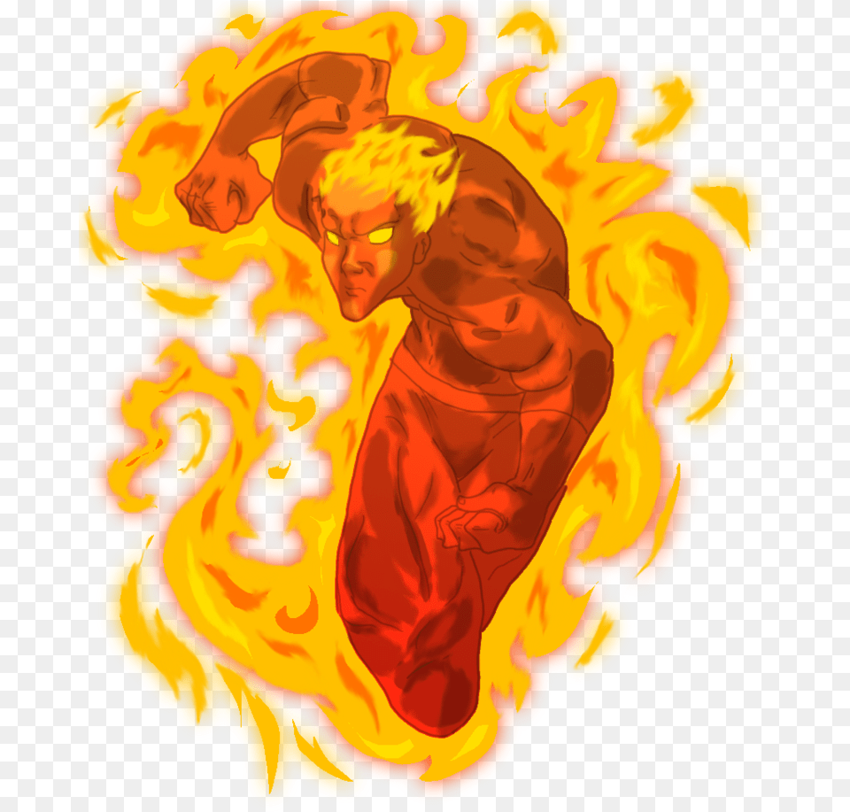 Man With Torch Human Torch Avengers, Mountain, Nature, Outdoors, Adult Free Transparent Png