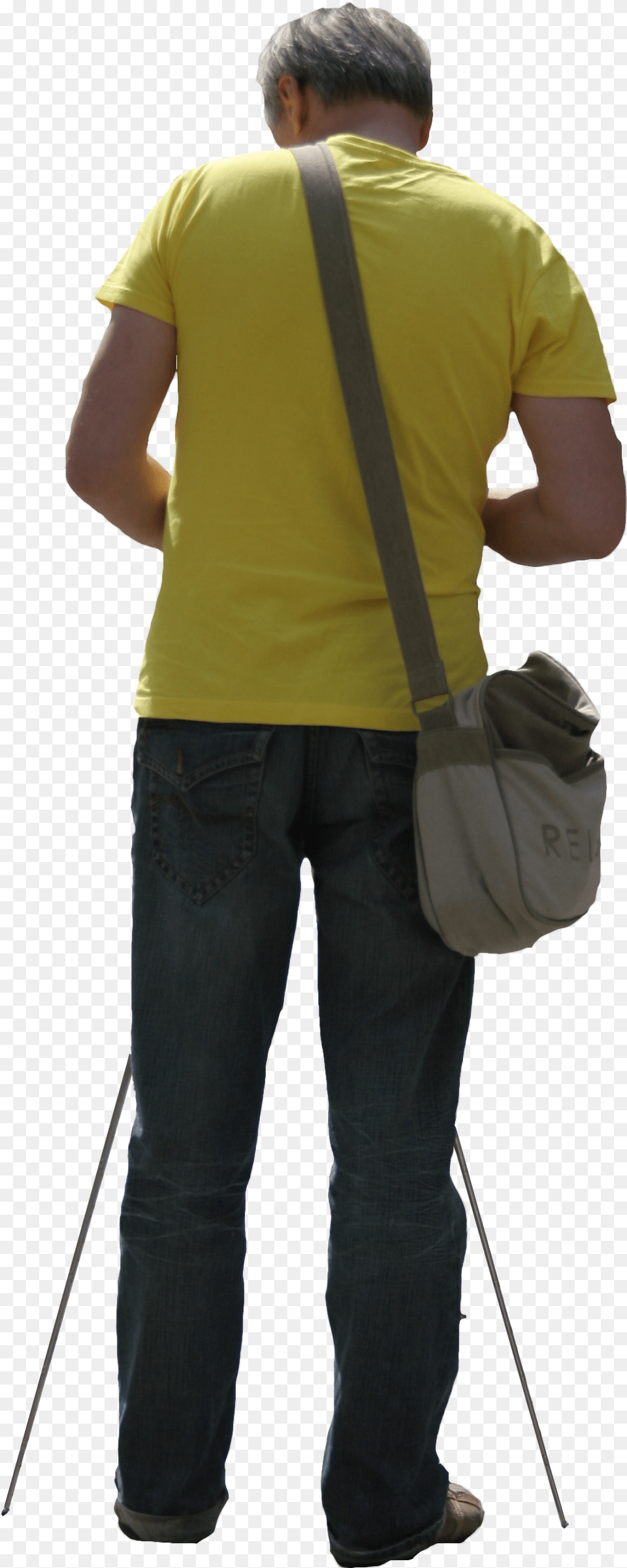 Man With Tripod Cut Out People Trees And Leaves Yryen Insan Arkadan, Accessories, Strap, Person, Pants Png Image