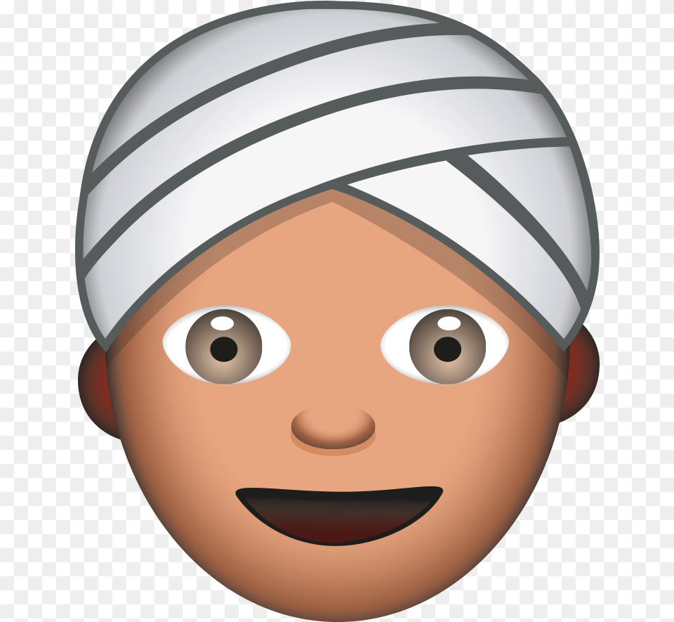 Man With Turban Emoji Arabe, Cap, Clothing, Hat, Disk Free Transparent Png