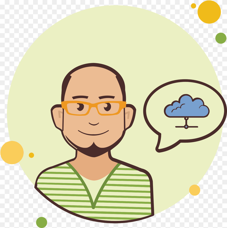 Man With Yellow Glasses Icloud Icon, Accessories, Face, Head, Person Free Png