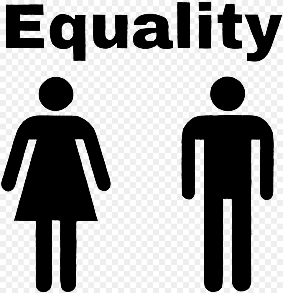 Man Woman Equality Picture, Gray Free Transparent Png