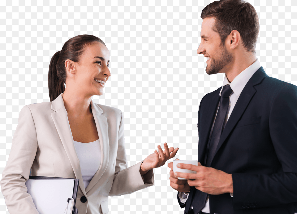 Man Woman Work, Adult, Person, Conversation, Female Png Image