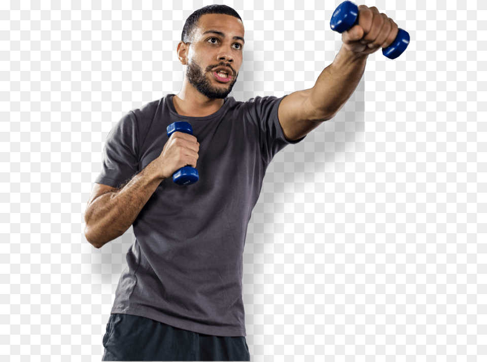 Man Working Out With Dumbells Athlete, Adult, Person, Male, Gym Weights Free Png Download