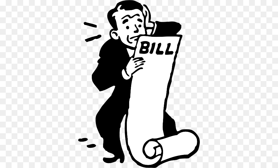 Man Worried About Bill, Stencil, Baby, Person, Face Free Transparent Png