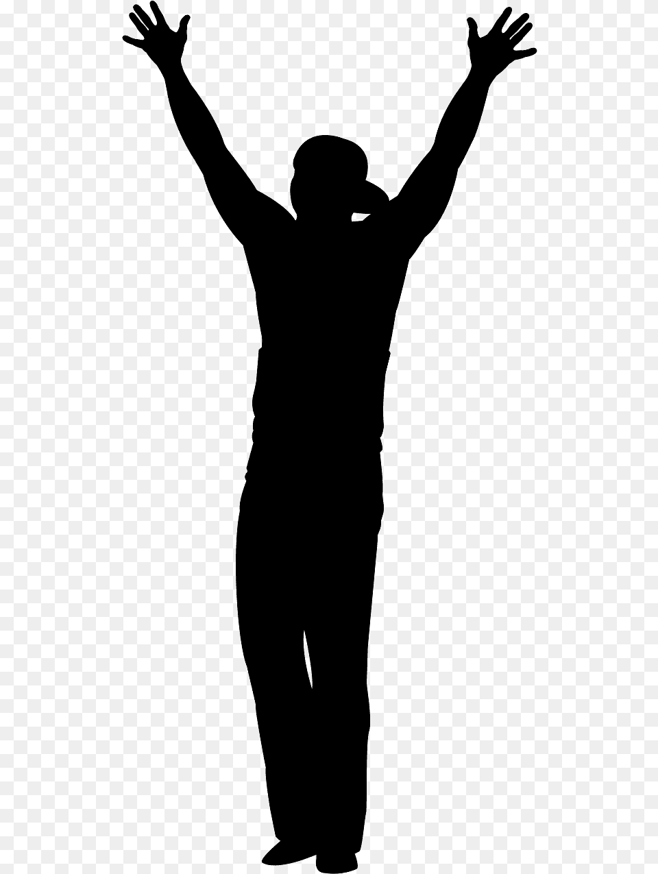 Man Worshipping, Gray Png Image